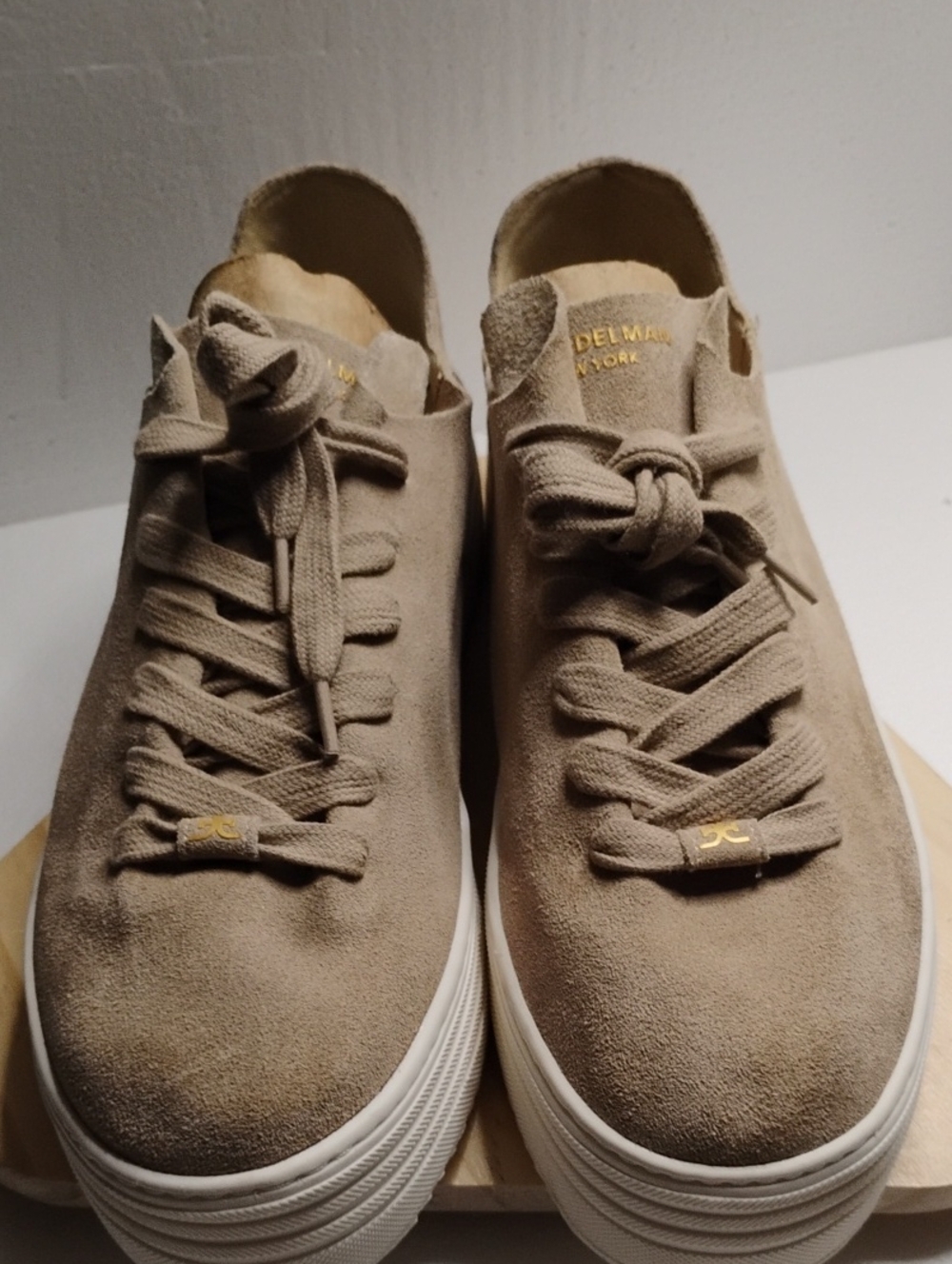 Sam Edelman Men's Suede Sneakers in Taupe